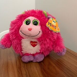 Ty Monstaz Trixie Pink Monster Plush Stuffed Animal Green Eyes 2000s NWT